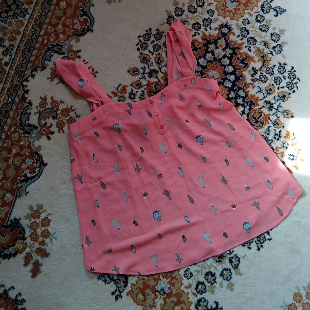 Torrid Coral Cactus Tank